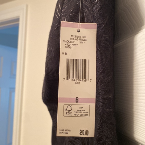 Brand New Evan-Picone Black Dress…size 6 - Picture 5 of 5